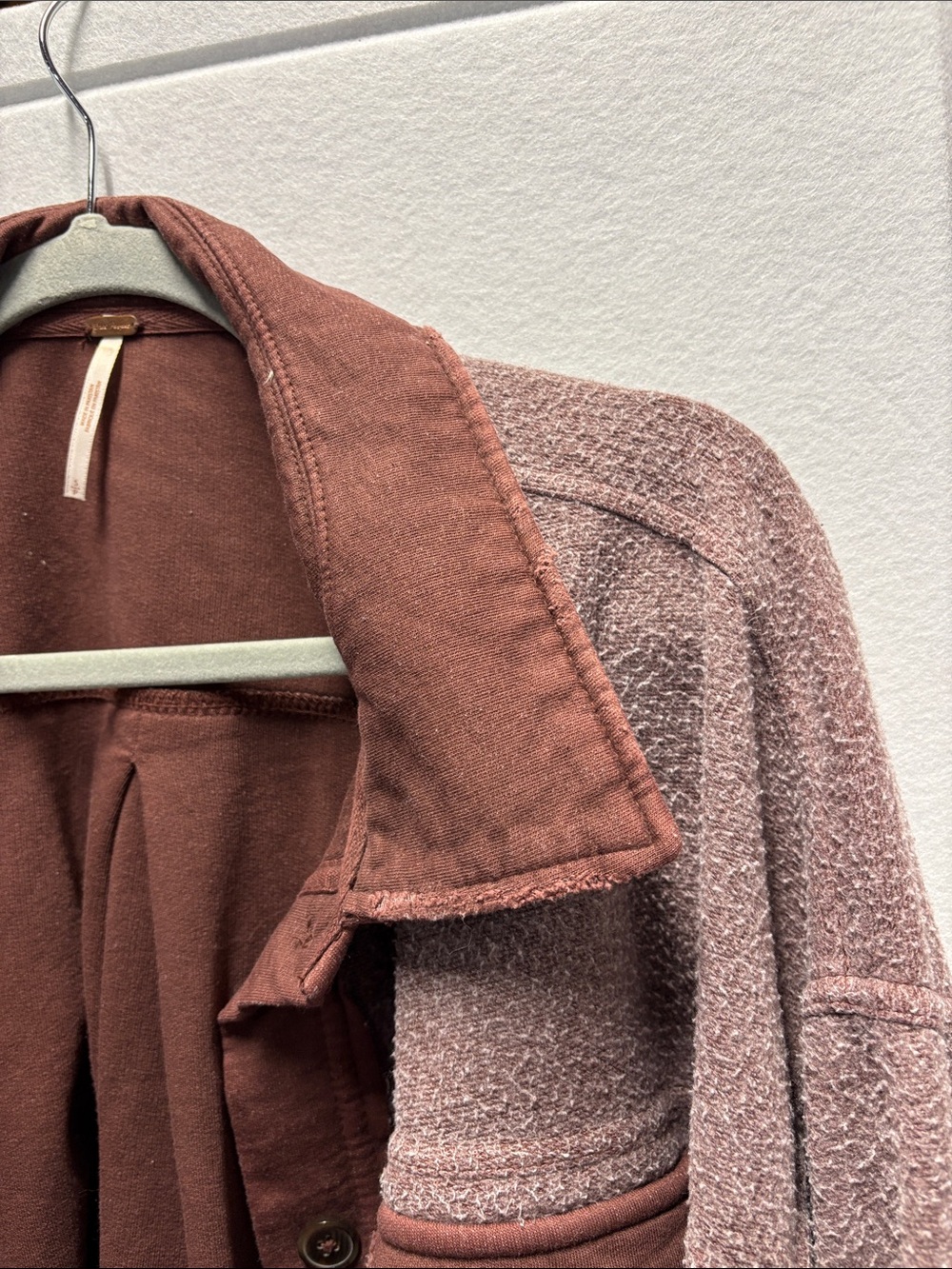 Free People Ruby Distressed Oversized Shacket - Picture 3 of 8